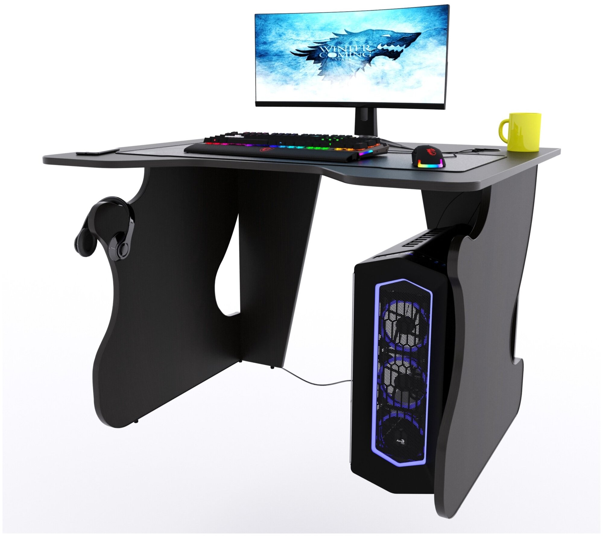 Игровой компьютерный стол "Даги", 100x80x75 см, венге