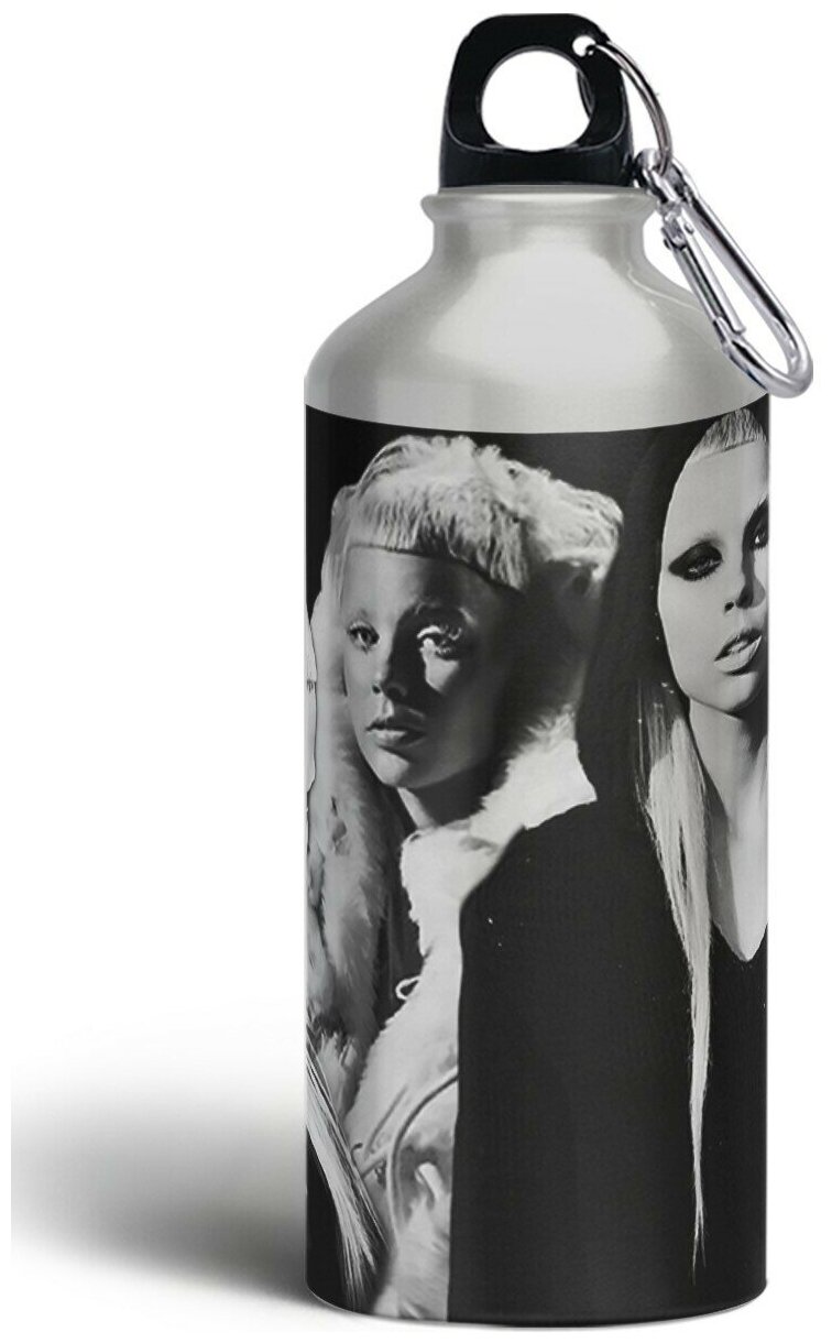 Бутылка спортивная,туристическая фляга, 500мл с карабином Die Antwoord - 3