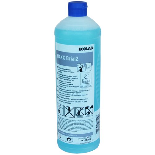 Ecolab MAXX Brial2 профессиональное средство для стекла и поверхностей 1 л (Германия)