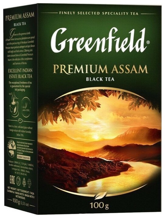 Чай черный листовой Greenfield Premium Assam, 100 г - фотография № 6