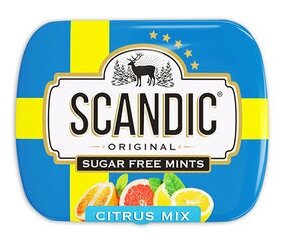 Scandic Освежающие драже без сахара со вкусом Цитрусовый микс, 1 шт. - фотография № 2