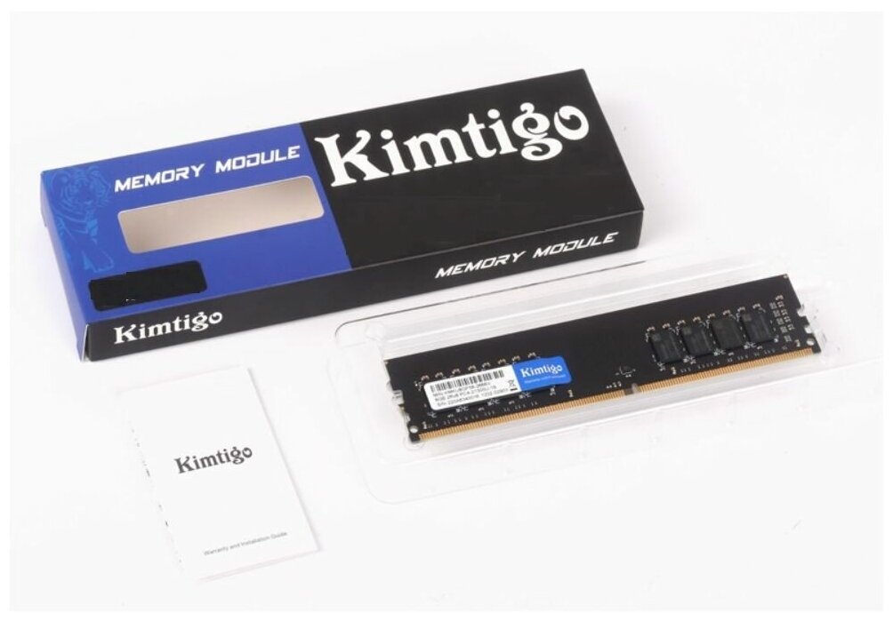 Модуль памяти DDR4 8GB KIMTIGO PC4-21300 2666MHz CL19 1.2V single rank RTL - фото №2