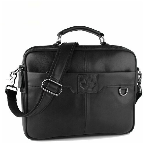 Сумка-портфель через плечо мужская ZZnick 6101 чёрная