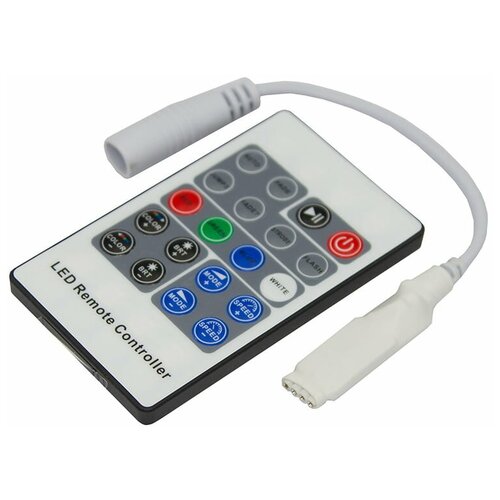 LED RGB мини контроллер радио (RF) 20 кнопок 12-24 V/6 А LAMPER контроллер ecola led strip rgb ir controller для ленты 12 v 72 w 24 v 144 w 6 а пульт