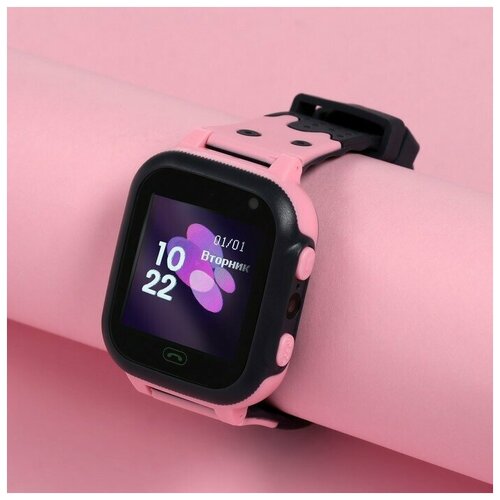 Детские смарт-часы Windigo AM-15 144 128x128 SIM 2G LBS камера 008 Мп розовые 161100₽