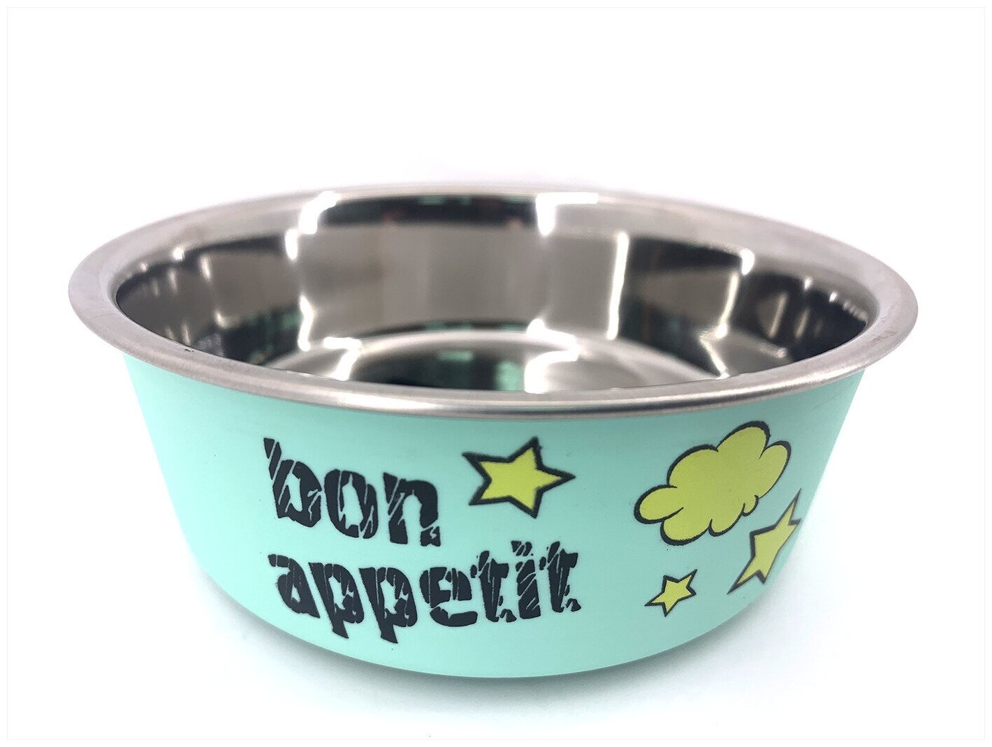 Миска Triol металлическая на резинке "Bon Appetit", 0,25л