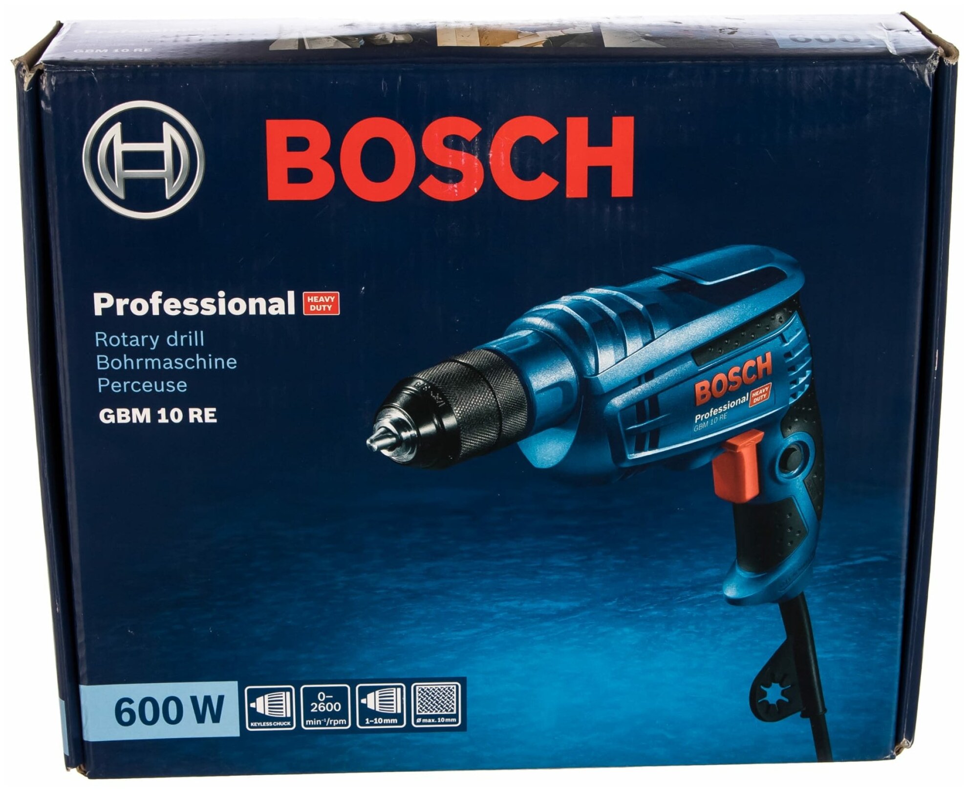Безударная электродрель Bosch GBM 10 RE 0601473600 - фотография № 7