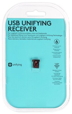 Ресивер Logitech USB Unifying Receiver - 2.4GHZ - Emea - Standalone 910-005931