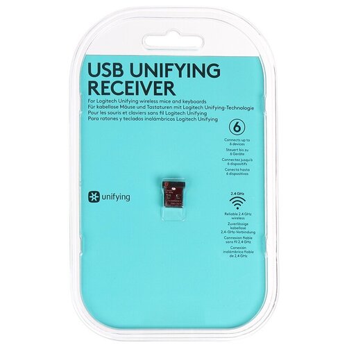 Приемник USB Logitech Unifying Receiver 910-005236 / 910-005931 ресивер logitech 910 005931 usb unifying receiver