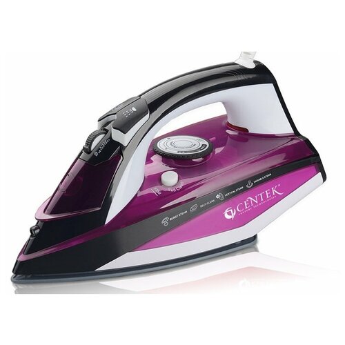 Утюг CENTEK CT-2344 фиолетовый 2400Вт керам подошва 291000₽