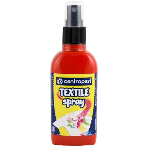 Краска-спрей для ткани и одежды Centropen Textile Spray, красный, 110мл (9 1139 0004)