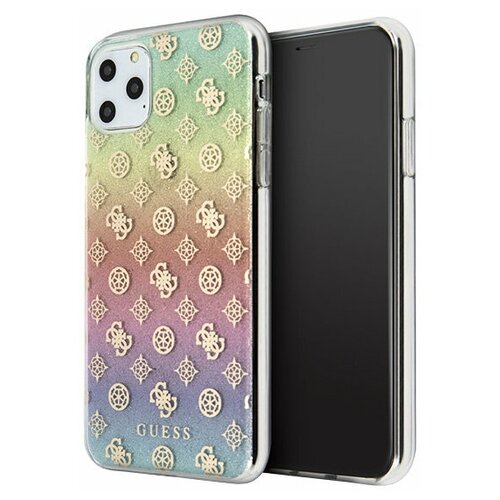 Чехол Guess 4G Peony Hard Iridescent для iPhone 11 Pro Max, multicolor