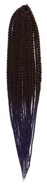 SIM-BRAIDS Афрокосы, 60 см, 18 прядей (CE), цвет каштановый-тёмно-синий(#FR-21)