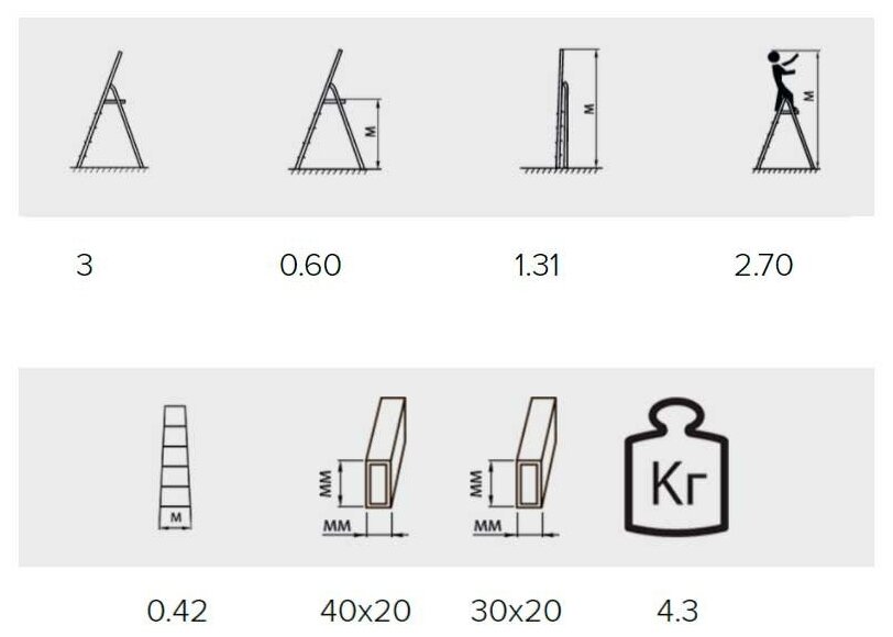Стремянка Alumet M 8403 - фотография № 11