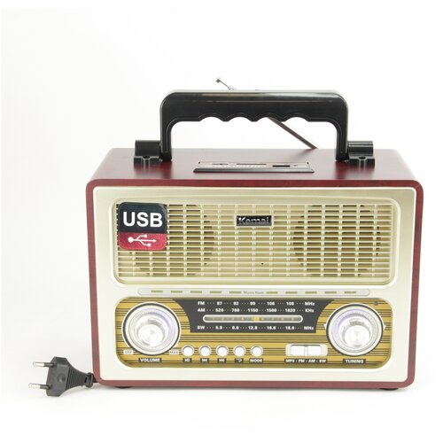 Радиоприемник Kemai MD-1800BT Bluetooth USB SD MP3 microSD 220V Сочетает все современные функции с ретро-дизайном 499900₽