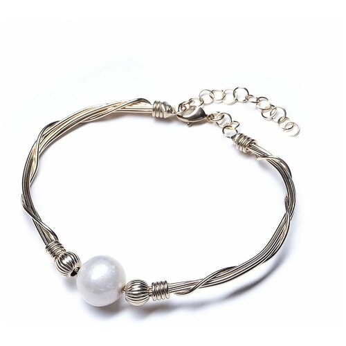 Браслет Estrosia, с жемчугом, ES-BRZ3-1A золотистый
