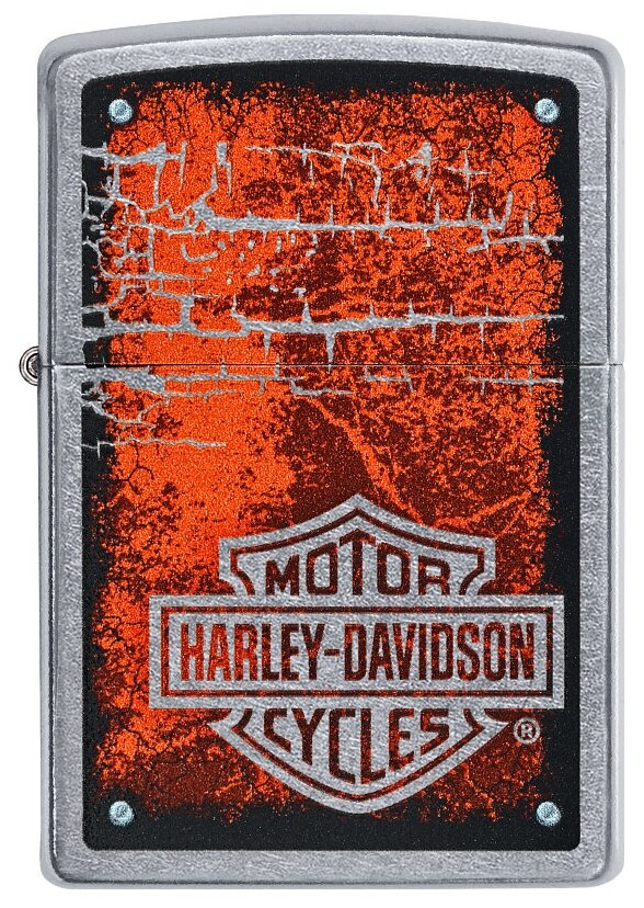 Оригинальная бензиновая зажигалка ZIPPO Classic 49658 Harley-Davidson® с покрытием Street Chrome™ - Harley-Davidson