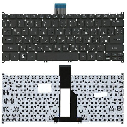 клавиатура для acer aspire one s3 331 e3 725 371 v128230as1 pk130ro2c04 чёрная Клавиатура для ноутбука Acer Aspire S3 Aspire One 725 756 AO725 AO756 черная