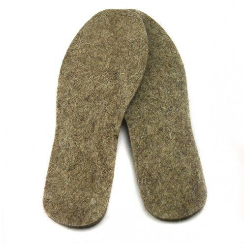 Стельки 30 см теплые, универсальные из войлока, шерсти для обуви, антибактериальные 44 размер