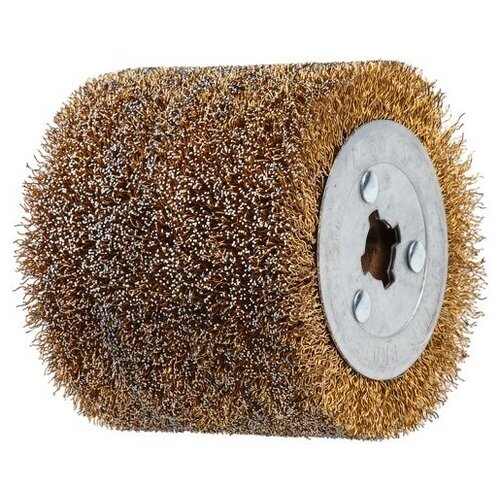 Щетка стальная с латунным покрытием 100х120 мм 05 мм WORTEX SW1012SW00519 4421₽