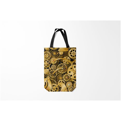 фото Сумка-шоппер / 31х42 см / популярные иллюстрации / стимпанк механизмы шестеренки burnettie