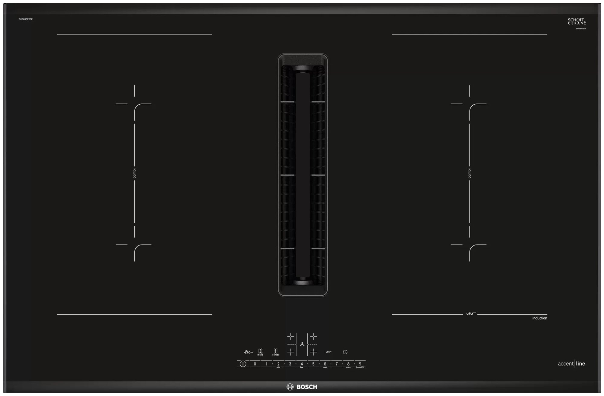 Индукционная варочная панель Bosch PVQ895F25E - фотография № 1