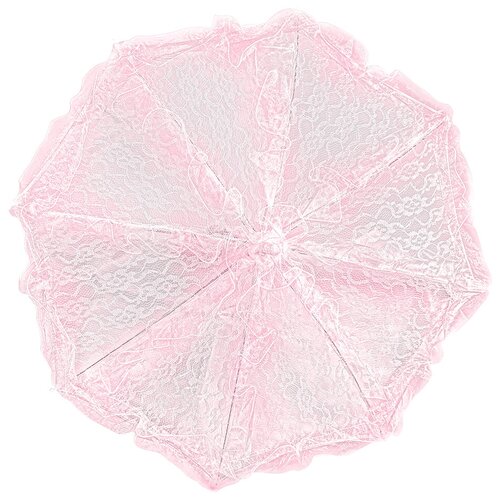 Зонт декоративный кружевной розовый