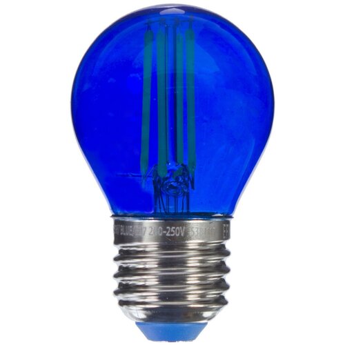 Лампа светодиодная Uniel Color шар E27 5 Вт свет синий