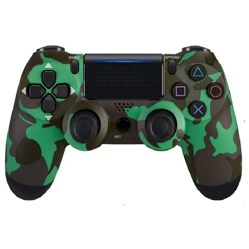 Джойстик игровой геймпад беспроводной для PS4 / ПК / Bluetooth / USB / Зелёный след