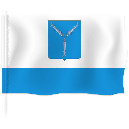 Флаг Саратова / Флаг города Саратов / 90x135 см.
