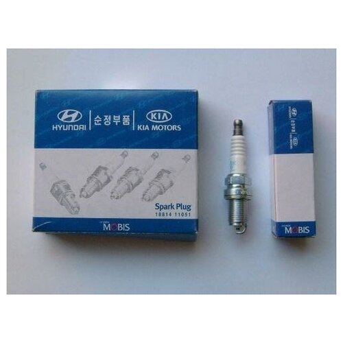 Свеча зажигания Hyundai Kia Mobis 18814-11051 Hyundai Kia Mobis 18814-11051 НЕ подходит на Solaris и RIO 760₽
