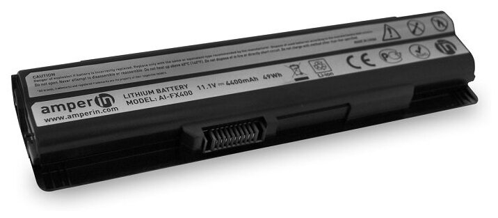 Аккумуляторная батарея Amperin для ноутбука MSI GE, FX, FR, CX, CR 11.1V 4400mAh (49Wh) AI-FX400