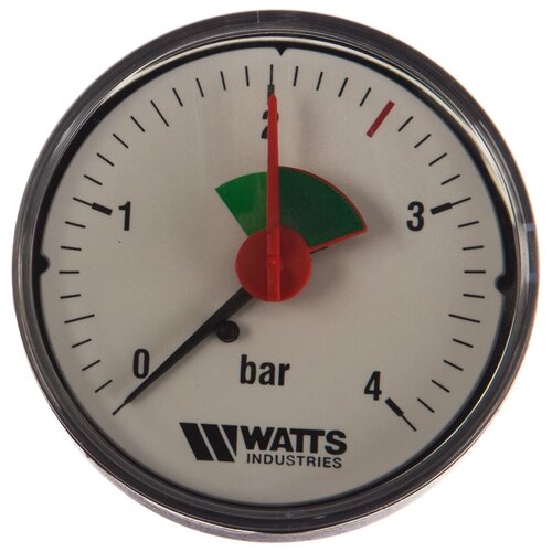 Аксиальный манометр Watts F+R101 0-4 bar, корпус 63 мм 10008090