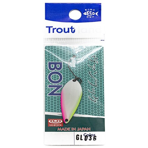 фото Troutland блесна колеблющаяся troutland bon 2.6 ( 2,6гр/glo36)
