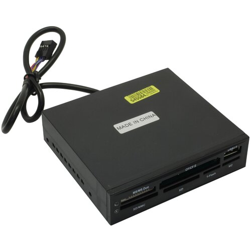 Картридер PowerCool CR-01 Black 3.5