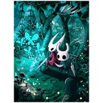 Картина по номерам на холсте игра Hollow Knight (Хорнет, Грязьмут, полый жук, платформер) - 8171 В 30x40 - изображение