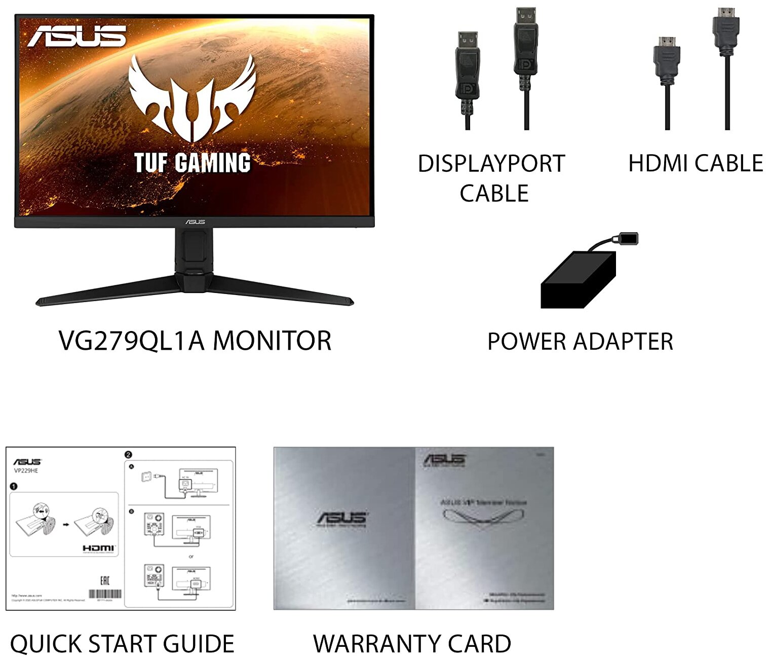 Монитор игровой ASUS TUF Gaming VG27AQ1A 27" черный [90lm05z0-b02370] - фото №9