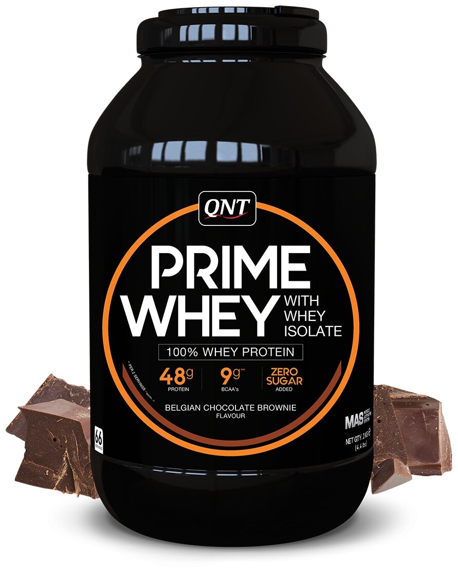 QNT Prime Whey 2000 гр (QNT) Бельгийский шоколад