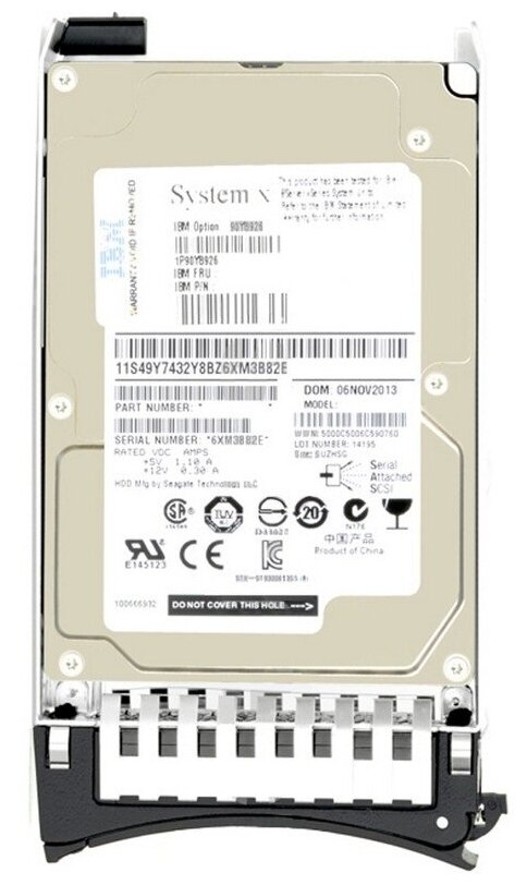 Жесткий диск IBM 1TB SATA SFF HDD [81Y9732]