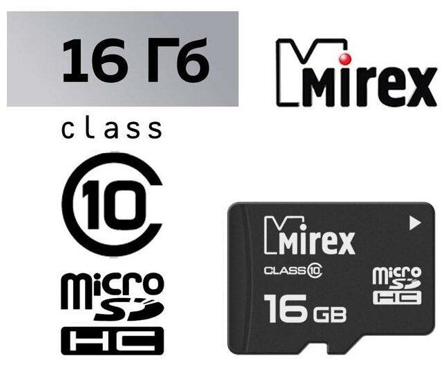 Карта памяти MicroSDHC Mirex - фото №8