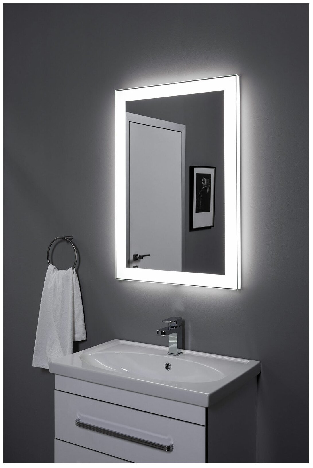 Зеркало Aquanet Алассио new 11085 LED - фотография № 5