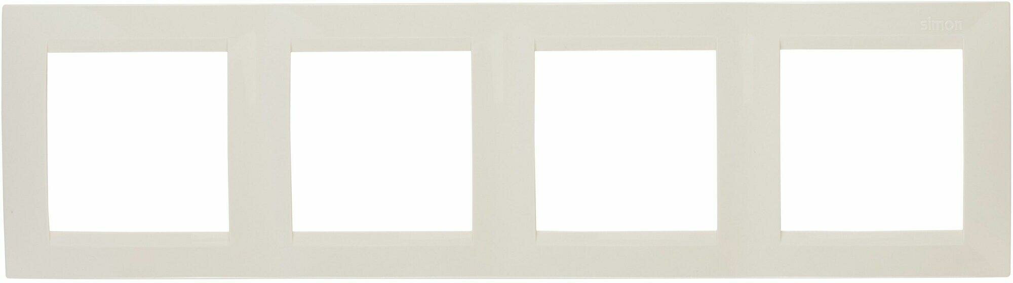Рамка 4 м Simon15 сл  кость Simon 1500640 031