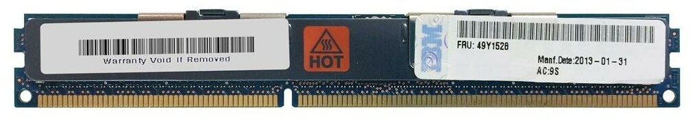 Оперативная память IBM 16GB PC3L-10600 CL9 ECC DDR3 VLP RDIMM [49Y1528]