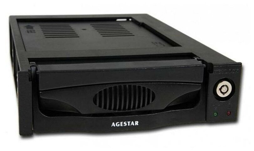 Салазки для жесткого диска (mobile rack) для HDD 3.5" AGESTAR MR3-SR3P(SW)-1F 1fan черный