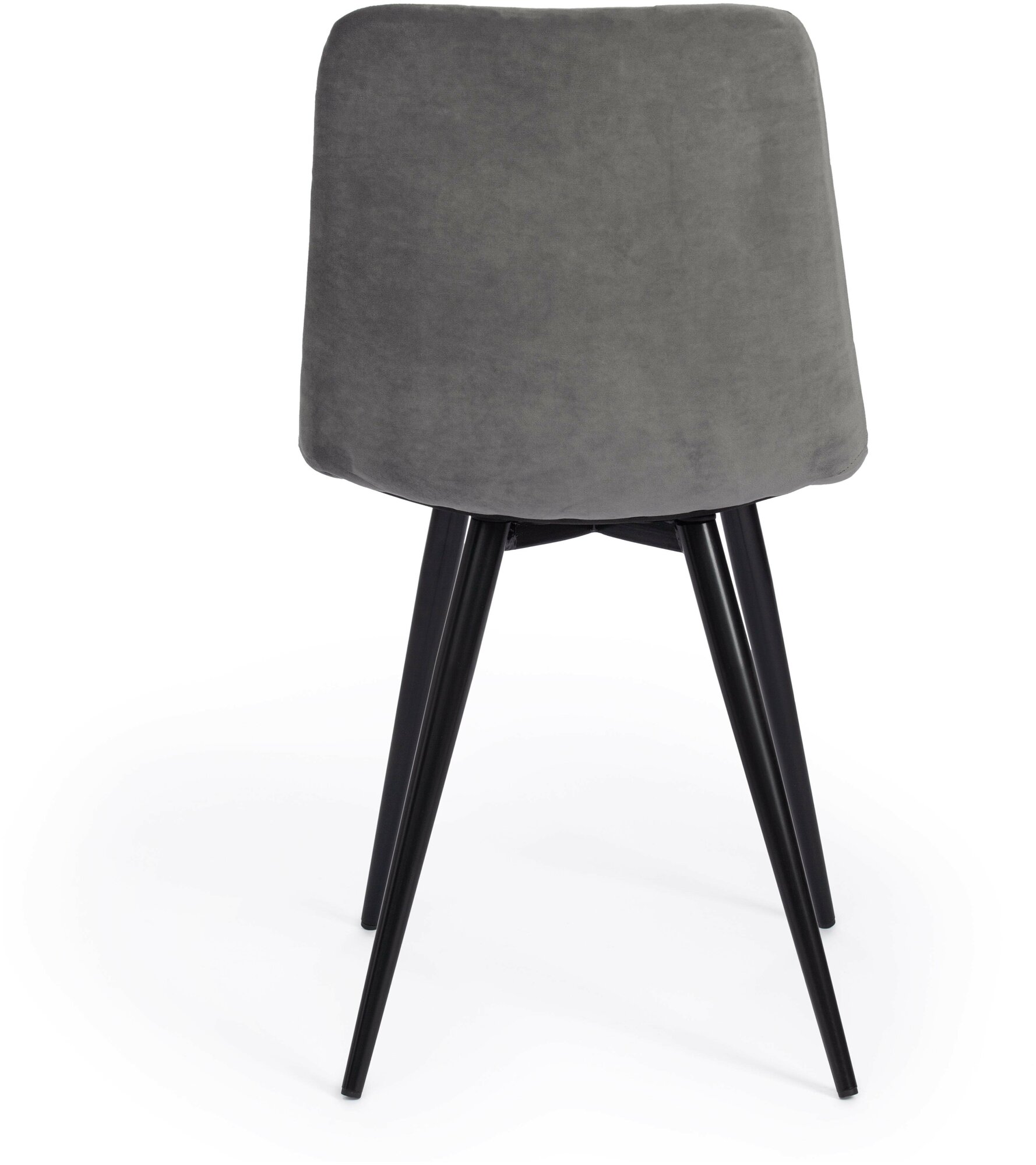 Стул обеденный Tetchair CHILLY (mod. 7095-1) / 1 шт. в упаковке ткань/металл, 45x53х88 см, высота до сиденья 50 см, серый barkhat 26/черный