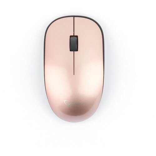Мышь Gembird MUSW-111-RG, беспроводная, оптическая, 1200 dpi, 1xAA, USB, цвет розовое золото