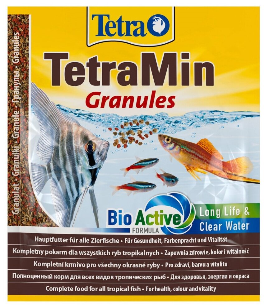 TetraMin Granules (гранулы) для всех видов декоративных рыб 15 г. - фотография № 15