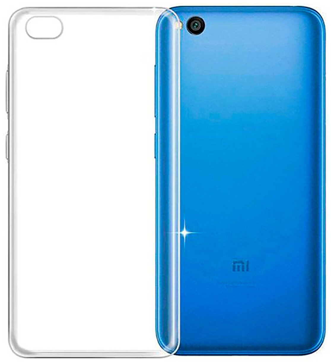 Защитный чехол на Xiaomi Redmi Go, Сяоми Редми Го прозрачный