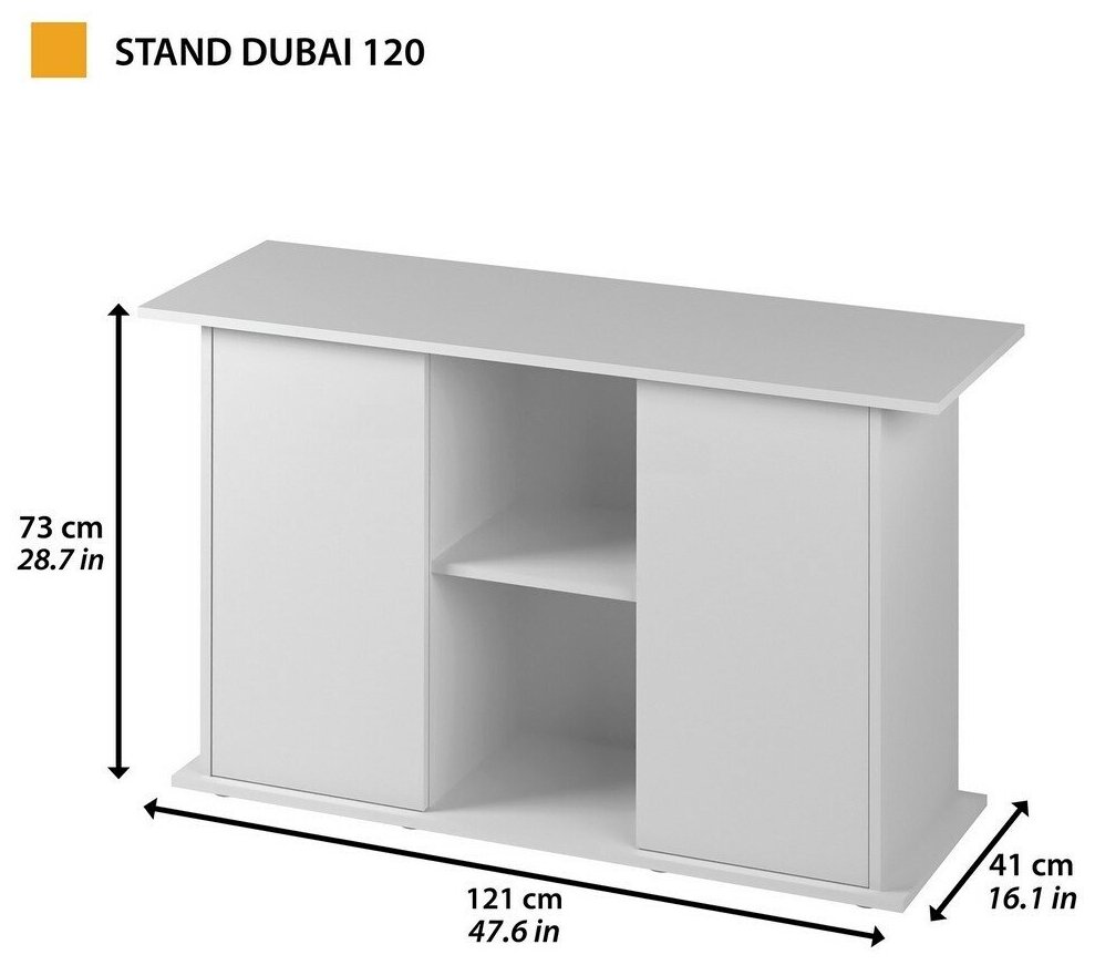 Тумба под аквариум, DUBAI 120, черная, 121 х 41 х 73 см - фотография № 4