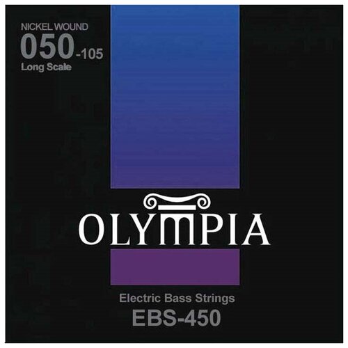 Струны для бас-гитары Olympia Nickel Wound (50-70-85-105), EBS450 струны для бас гитары olympia nickel wound 50 70 85 105 ebs450